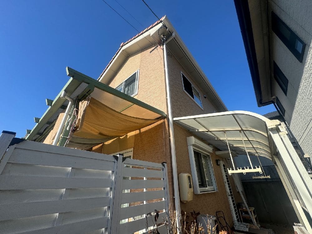 鈴鹿市で外壁塗装、防水工事をリペイント匠が施工した写真