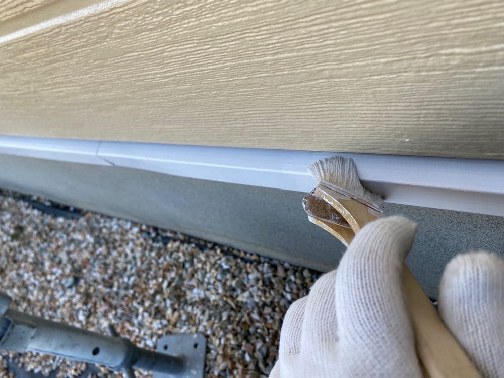 K様(伊勢市)水切り‗3回目 伊勢市で外壁塗装と防水工事をリペイント匠が施工した写真