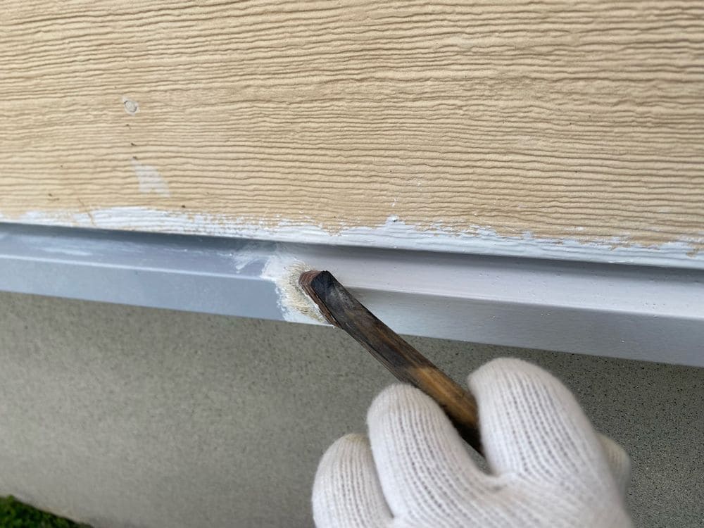 K様(伊勢市)水切り‗2回目 伊勢市で外壁塗装と防水工事をリペイント匠が施工した写真