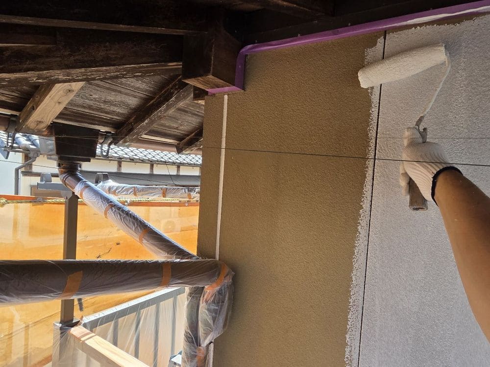 四日市市の外壁塗装をリペイント匠が施工した写真