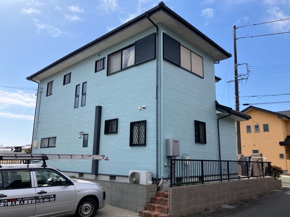 松阪市で外壁塗装をリペイント匠が施工した写真