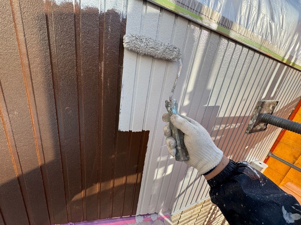 鈴鹿市で外壁塗装と防水工事をリペイント匠が施工した写真