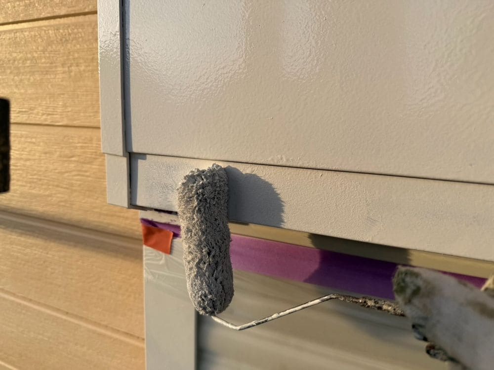 K様(伊勢市)シャッターボックス‗2回目 伊勢市で外壁塗装と防水工事をリペイント匠が施工した写真