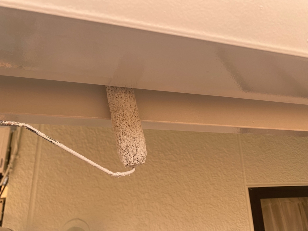 S様(津)鼻隠し(上塗り) 津市の外壁塗装、屋根塗装をリペイント匠が施工した写真