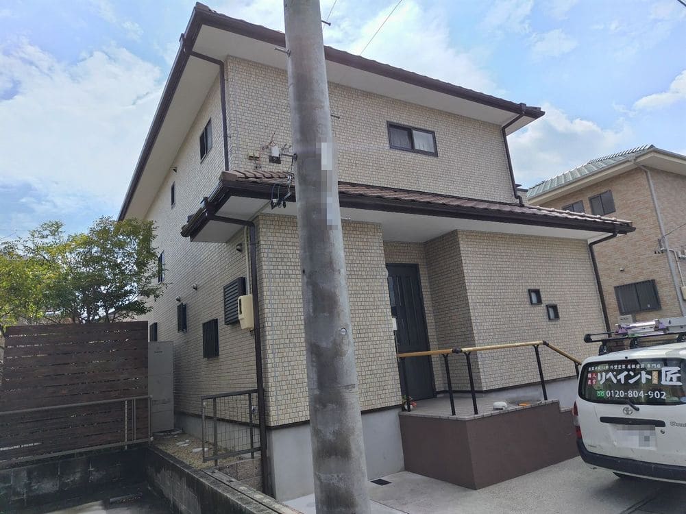鈴鹿市の外壁塗装、防水工事をリペイント匠が施工した写真