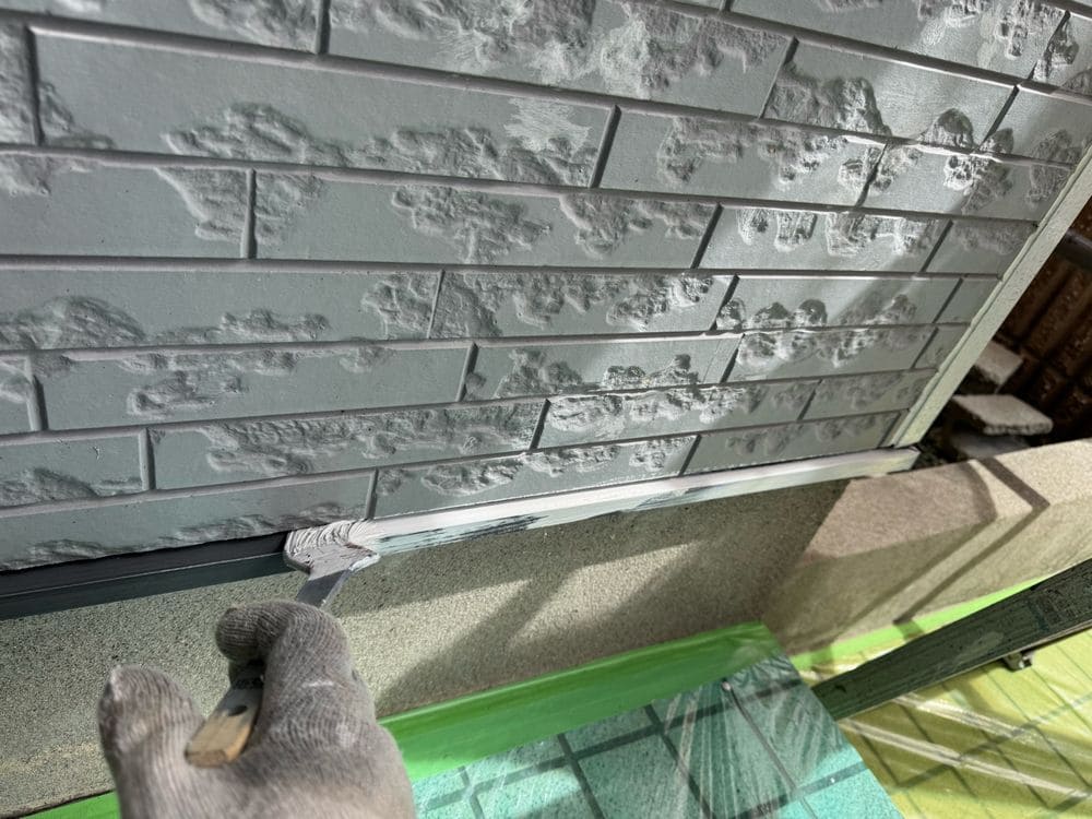 I様(伊勢市)水切り‗1回目 伊勢市の外壁塗装をリペイント匠が施工した写真