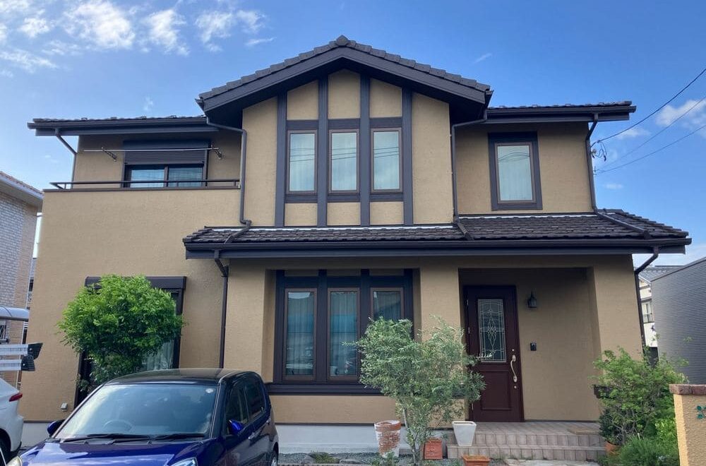 松阪市で外壁塗装をリペイント匠が施工した写真