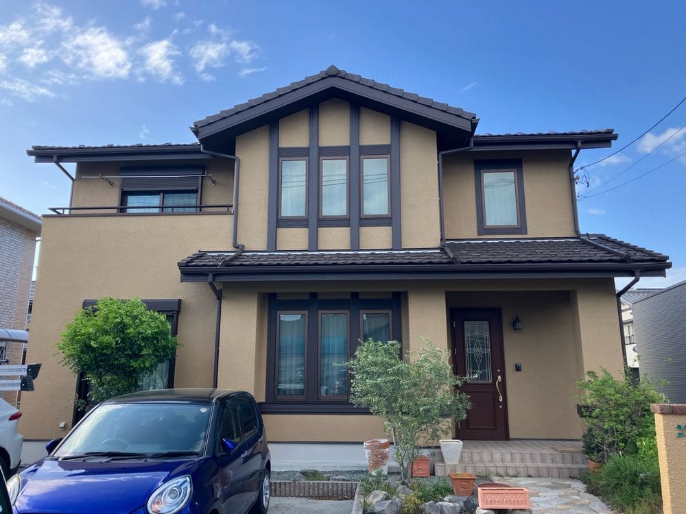 松阪市で外壁塗装をリペイント匠が施工した写真