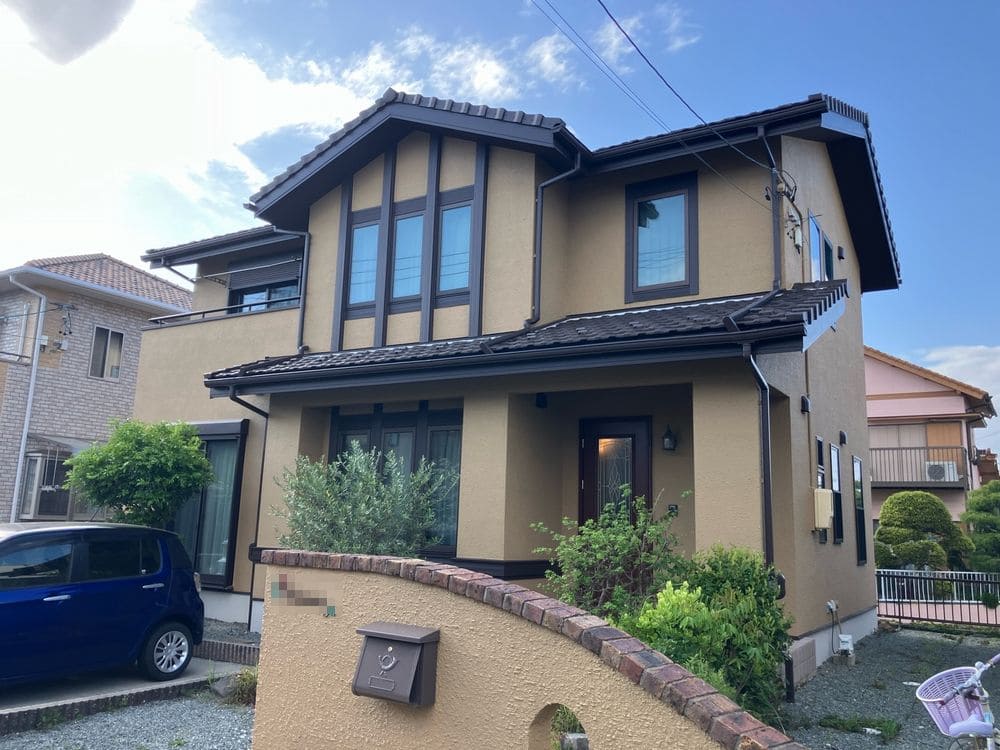 松阪市で外壁塗装をリペイント匠が施工した写真