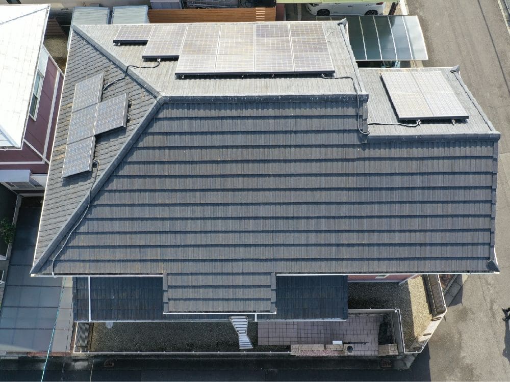 S様(津)施工前_屋根全体 津市の外壁塗装、防水工事をリペイント匠が施工した写真