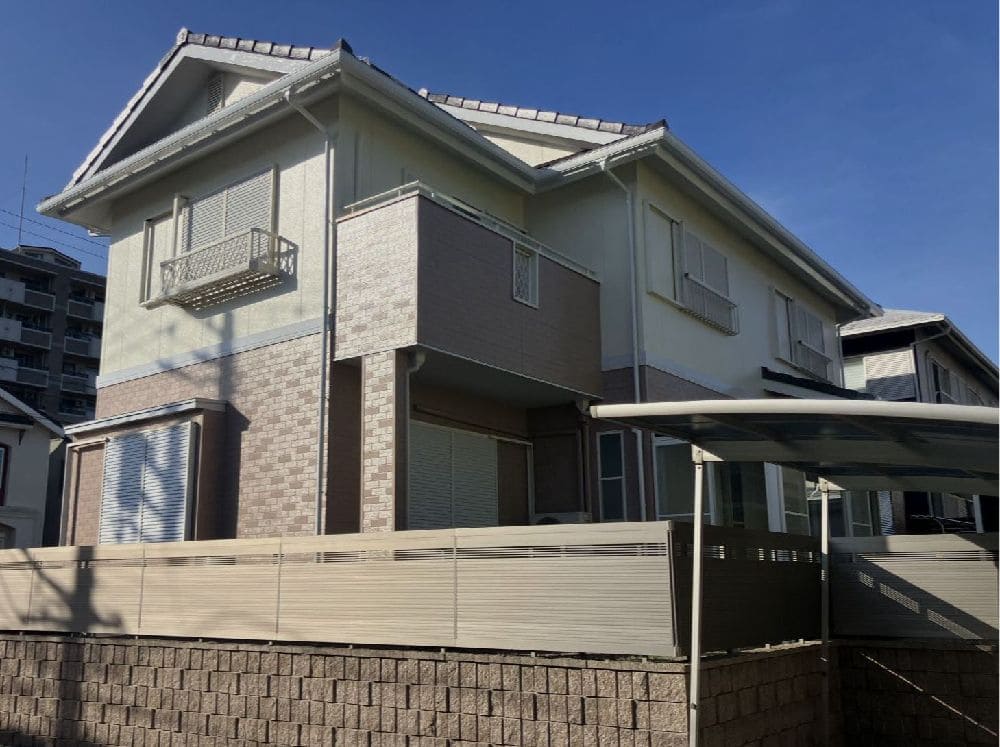S様(津)_施工後_外壁全体 津市の外壁塗装、防水工事をリペイント匠が施工した写真