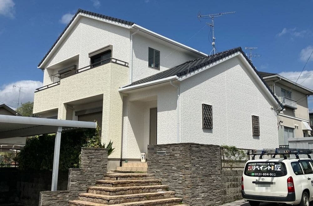 鈴鹿市の外壁塗装をリペイント匠が施工した写真