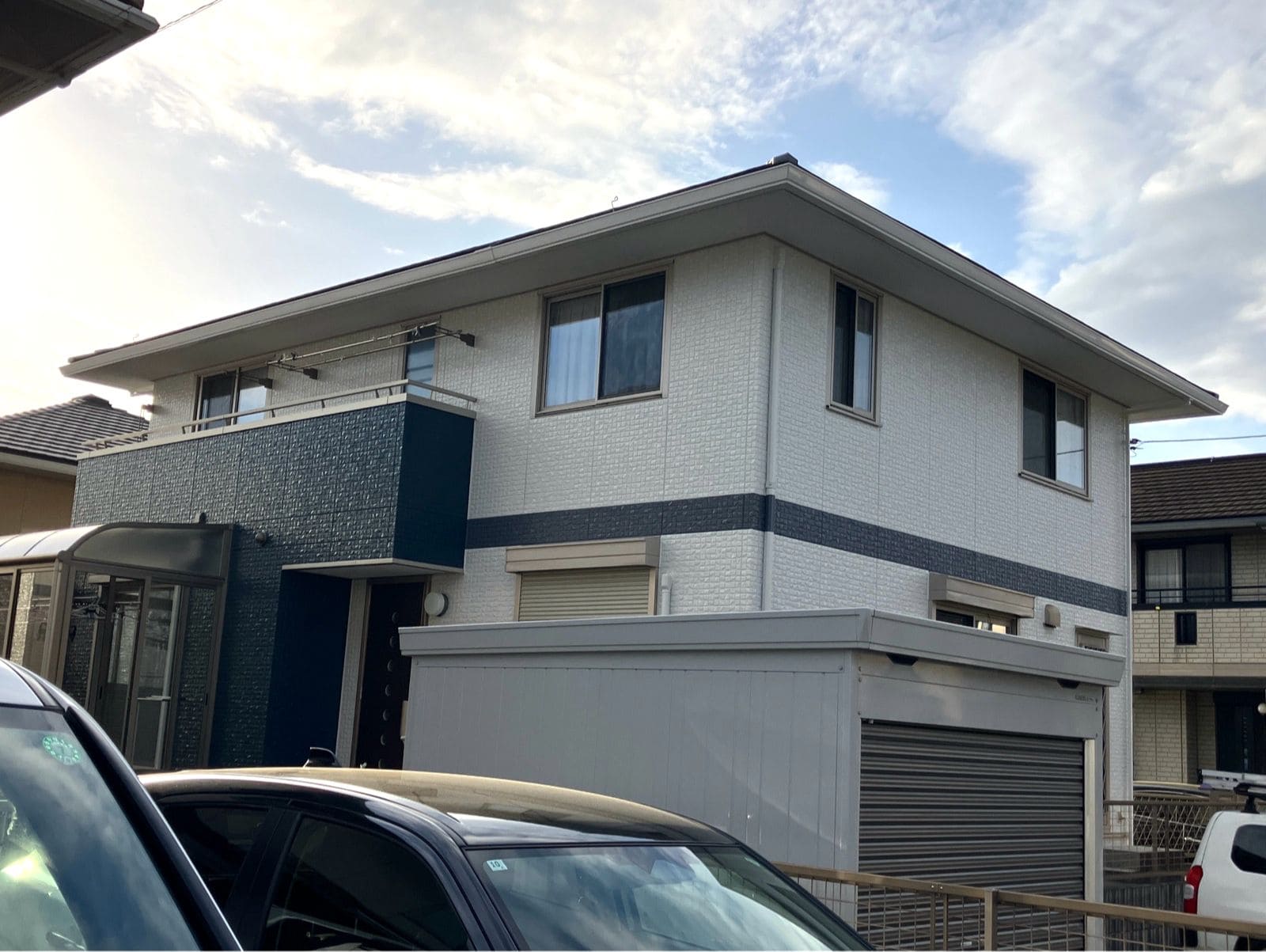 津市の外壁塗装、防水工事をリペイント匠が施工した写真