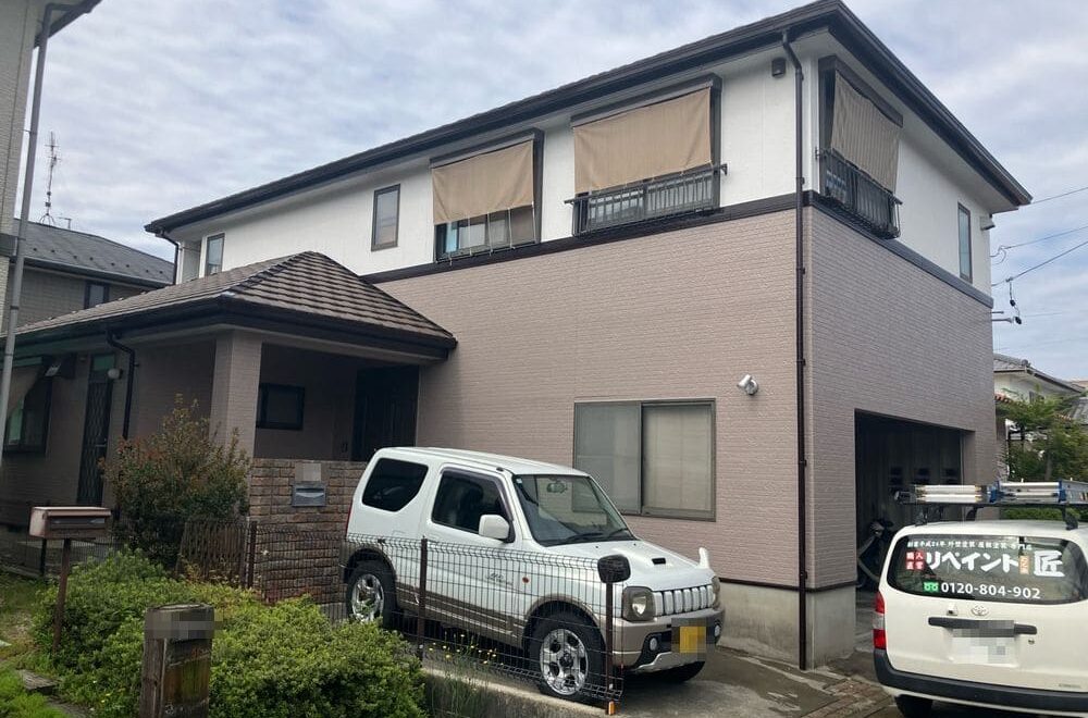 鈴鹿市の外壁塗装をリペイント匠が施工した写真