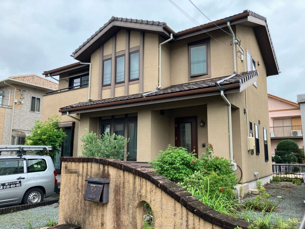 松阪市で外壁塗装をリペイント匠が施工した写真