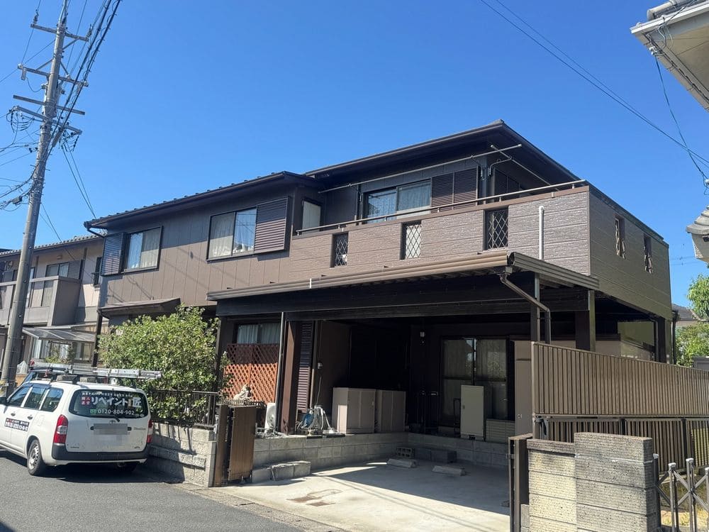 四日市市_K様_外壁全体2(施工後) 四日市市の外壁塗装をリペイント匠が施工した写真