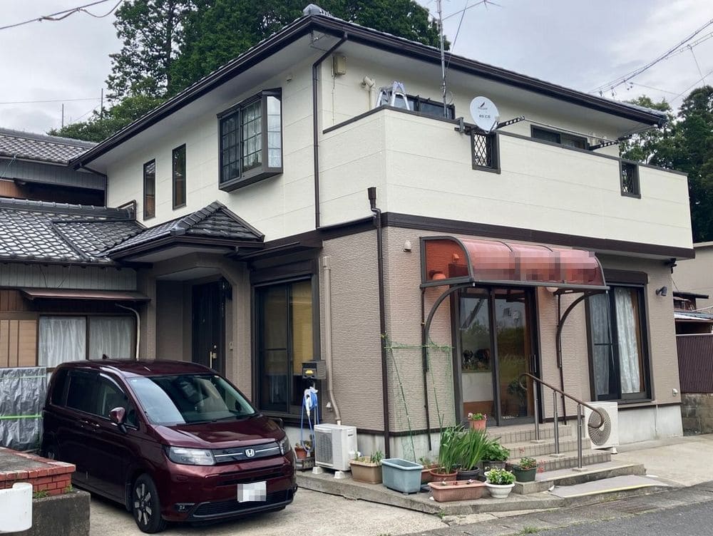 M様亀山外壁後左 亀山市で外壁塗装、防水工事をリペイント匠が施工した写真