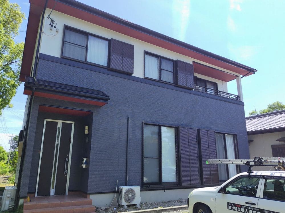 鈴鹿市の外壁塗装、屋根塗装、防水工事をリペイント匠が施工した写真