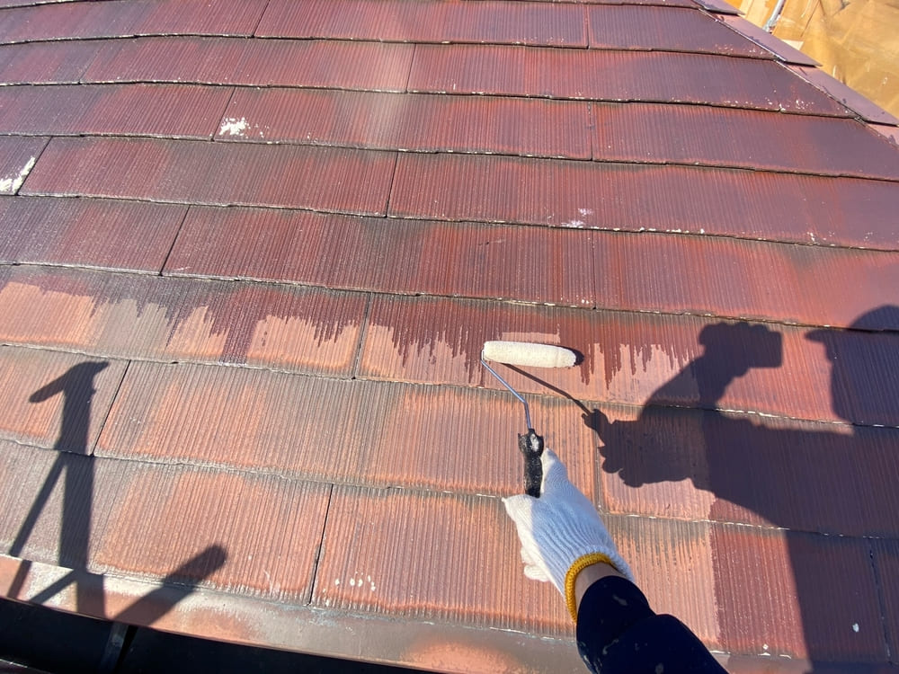 A様(津)屋根(下塗り1) (1) 津市の外壁塗装、屋根塗装をリペイント匠が施工した写真