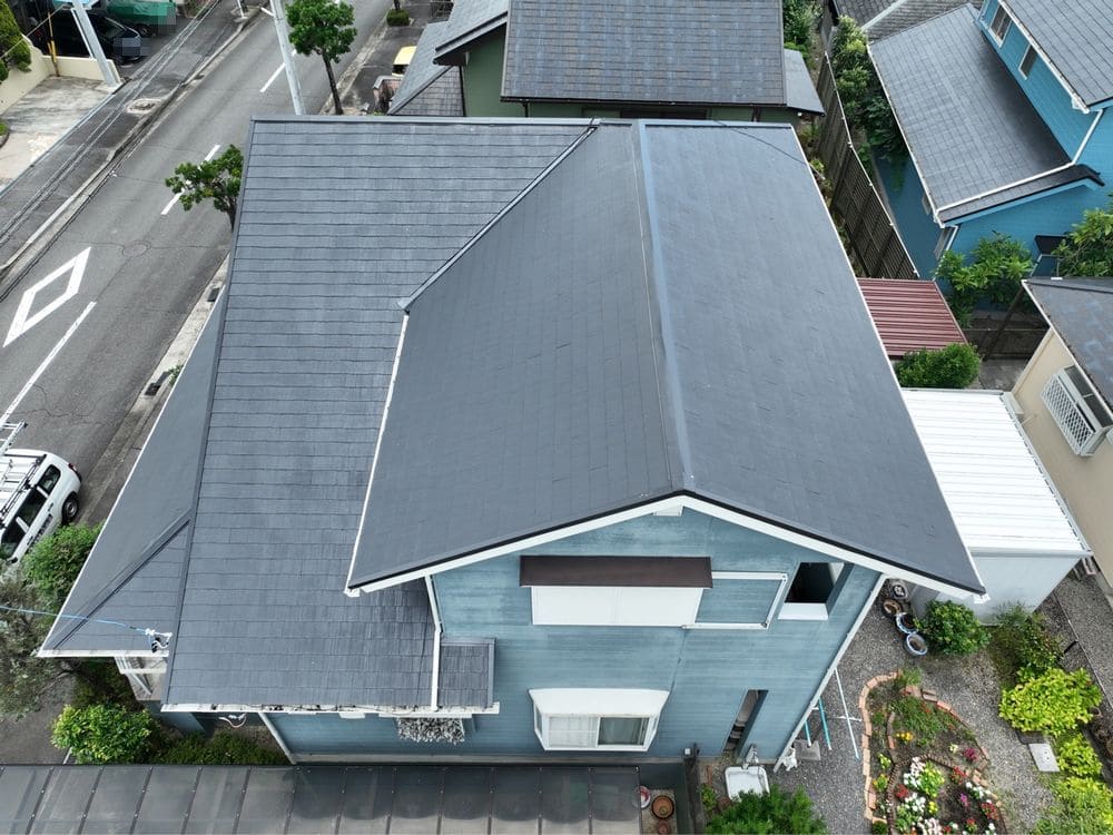 四日市市_M様_屋根全体2(施工後) 四日市市の屋根塗装をリペイント匠が施工した写真