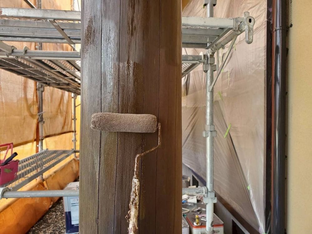 M様(三重郡菰野町)帯板(上塗り) (1) 三重郡菰野町で外壁塗装、防水工事をリペイント匠が施工した写真