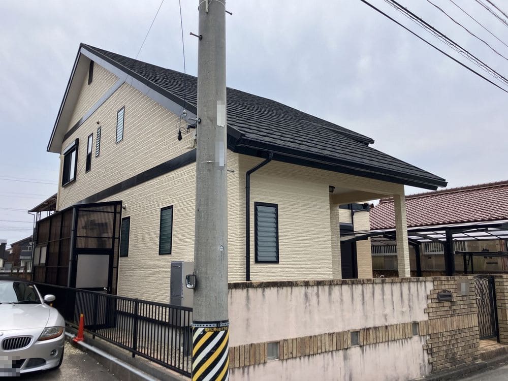 K様津市白塚町施工後_外壁全体 津市の外壁塗装、屋根工事、防水工事をリペイント匠が施工した写真