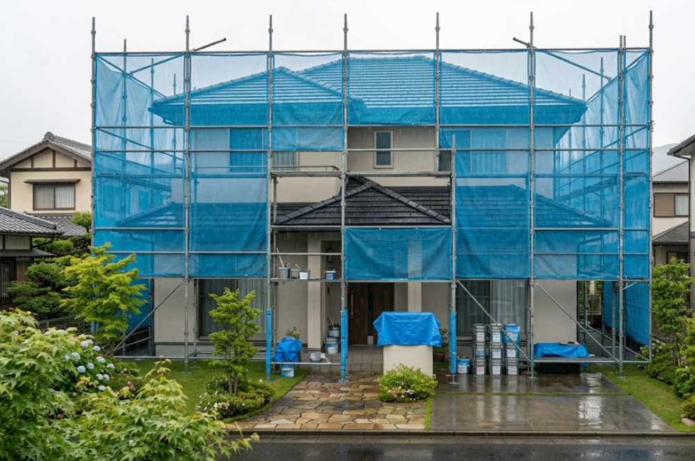 梅雨でも外壁塗装はできるの?品質が落ちないか心配な方へ