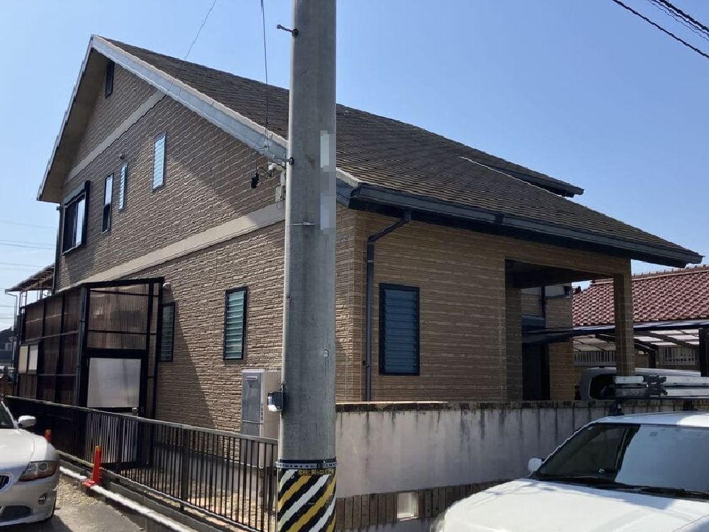 K様(津)施工前_外壁全体 (3) 津市の外壁塗装、防水工事をリペイント匠が施工した写真