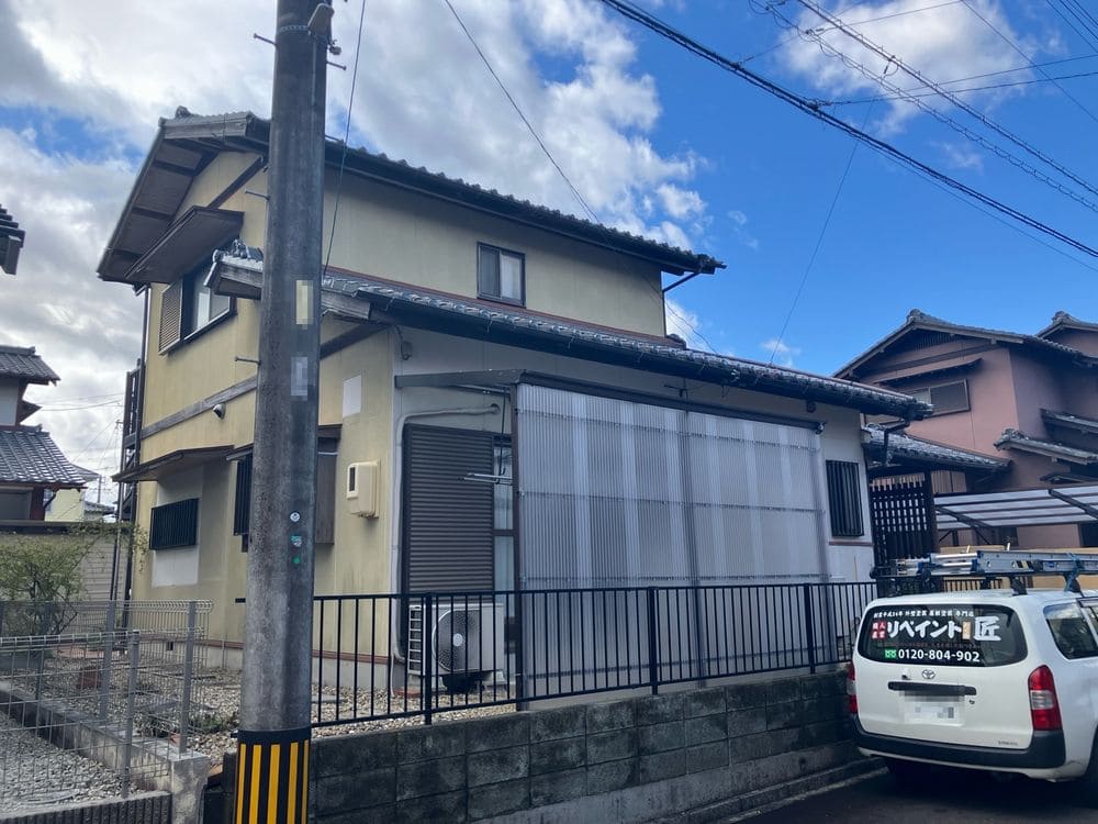 四日市市の外壁塗装をリペイント匠が施工した写真