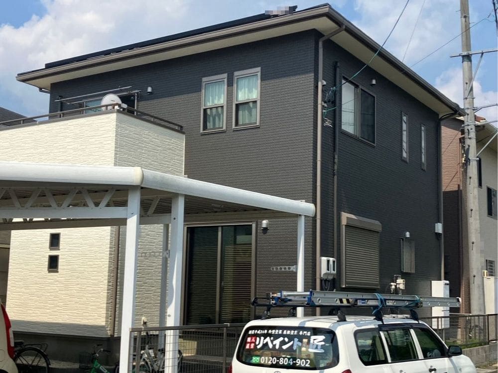 亀山市 N様 施工後 亀山市の外壁塗装、屋根塗装、防水工事をリペイント匠が施工した写真