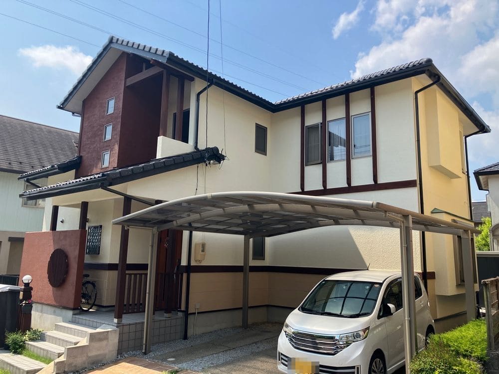 F様(亀山市みずきが丘)施工後_外壁全体 (3) (1) (1) 亀山市で外壁塗装、防水工事をリペイント匠が施工した写真