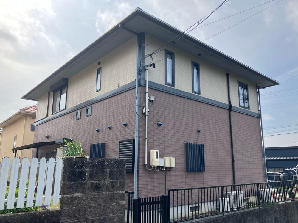 S様(津)施工前_外壁全体 (3) 津市の外壁塗装をリペイント匠が施工した写真
