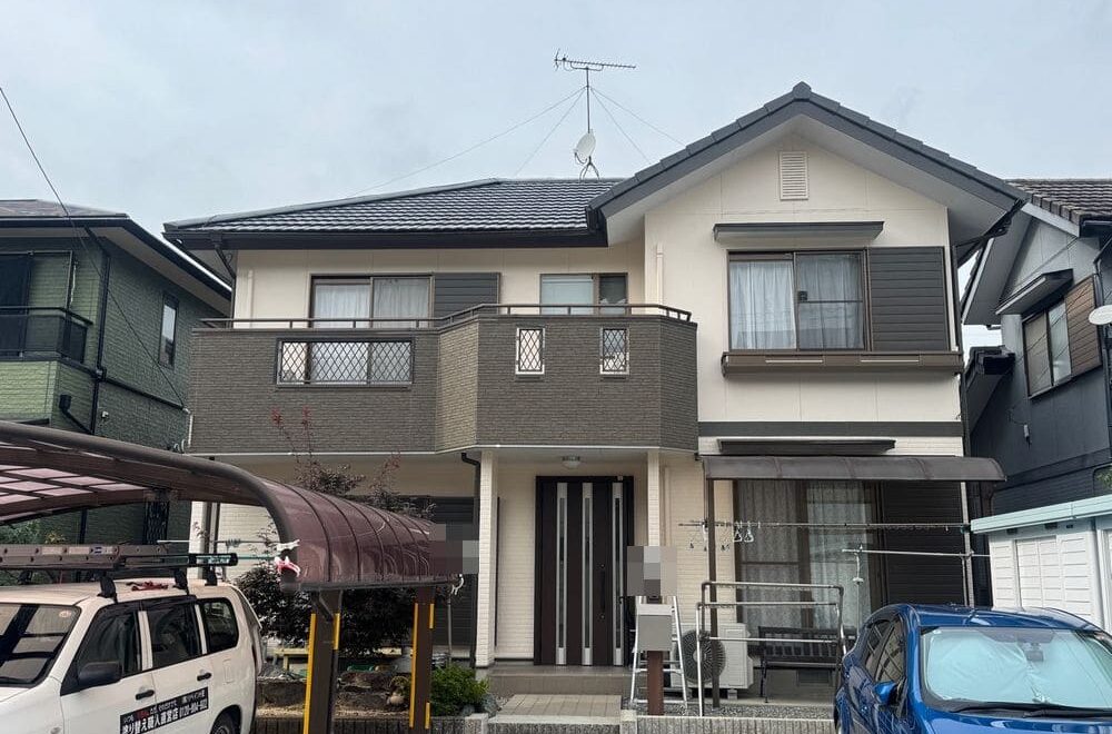 桑名市の外壁塗装、屋根塗装をリペイント匠が施工した写真