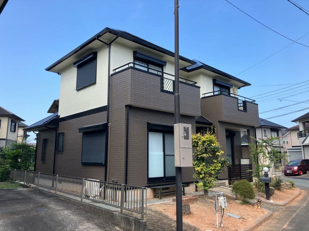 施工後_外壁全体 (2) 度会郡で外壁・屋根塗装と防水工事をリペイント匠が施工した写真