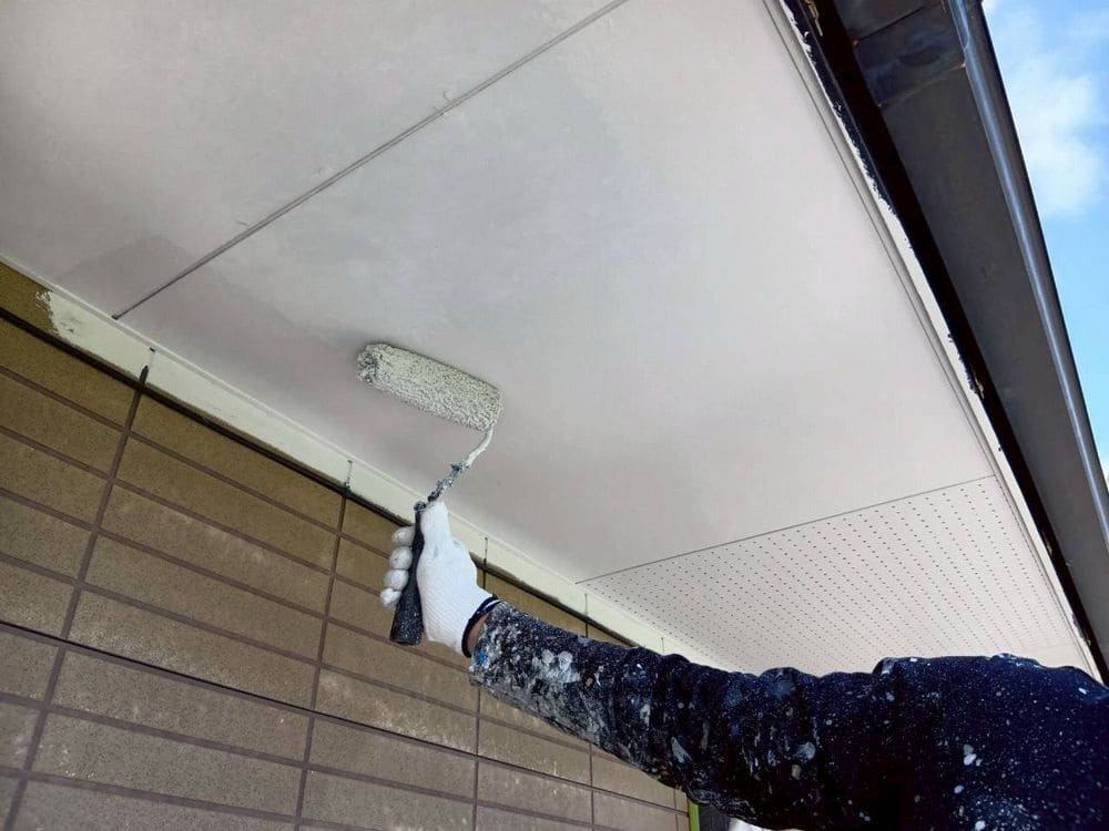 O様‗伊勢市‗軒天‗2回目 伊勢市O様邸の外壁塗装‗軒天塗装写真