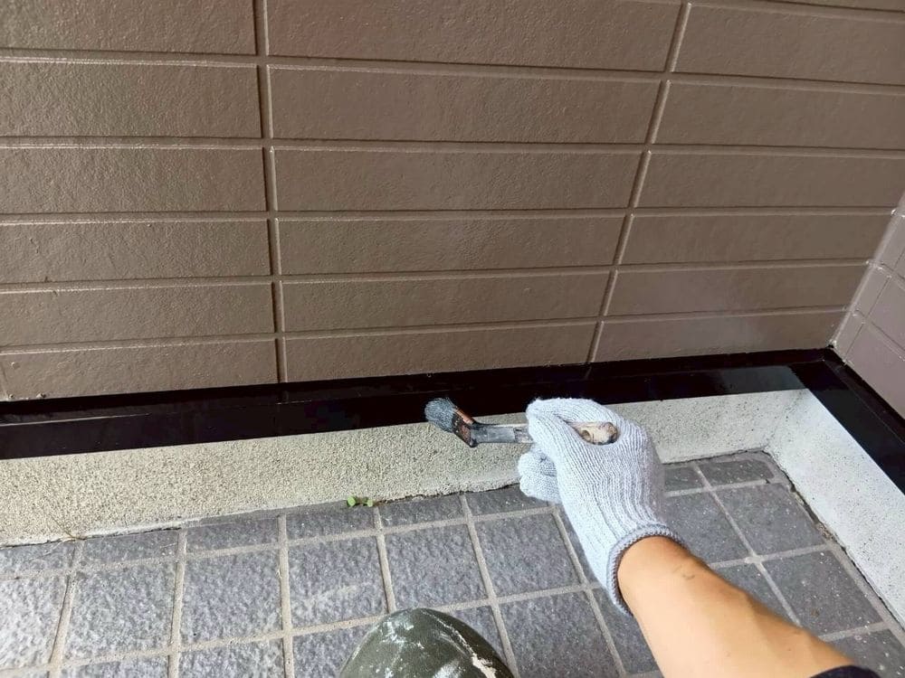 O様‗伊勢市‗水切り‗3回目 伊勢市O様邸の外壁塗装‗水切り塗装写