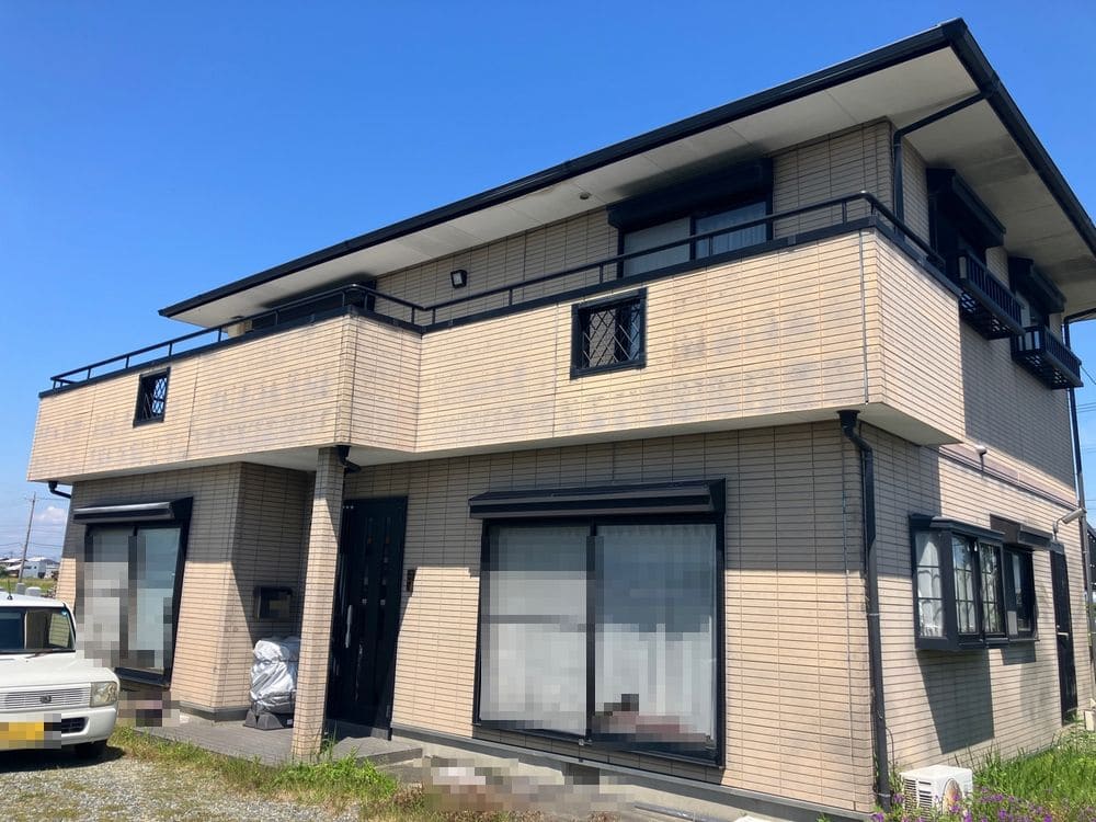 O様‗伊勢市‗外壁‗施工前3 伊勢市O様邸の外壁塗装の施工前写真