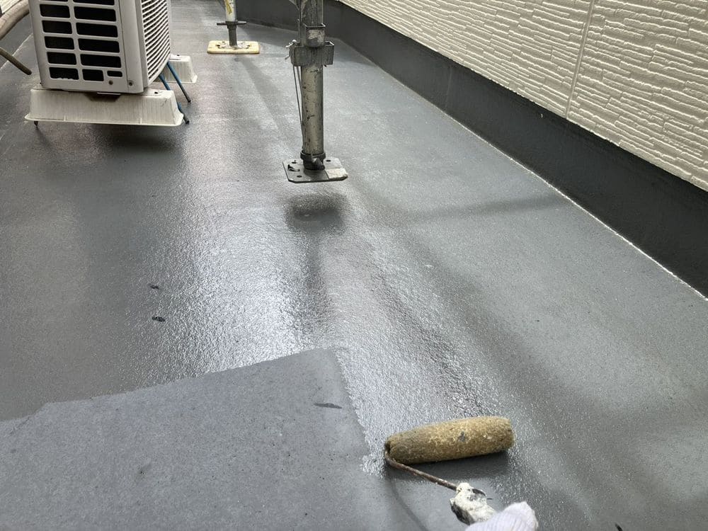員弁郡東員町の外壁塗装、防水工事をリペイント匠が施工した写真