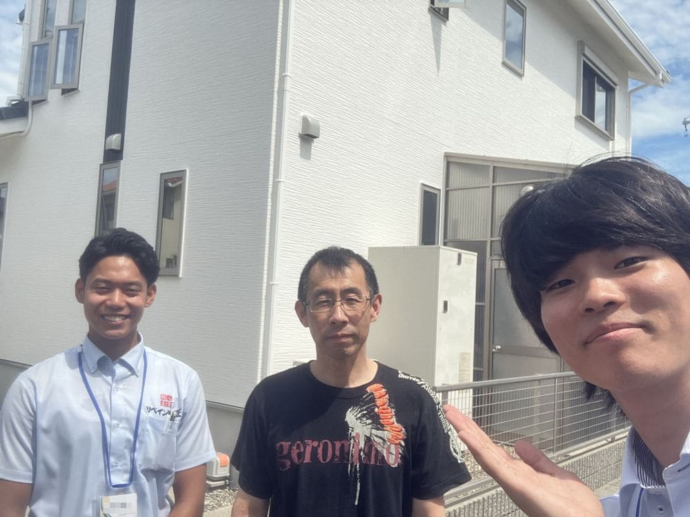 Y様(伊勢市)‗外壁塗装‗ツーショット 伊勢市Y様_外壁塗装_ツーショット