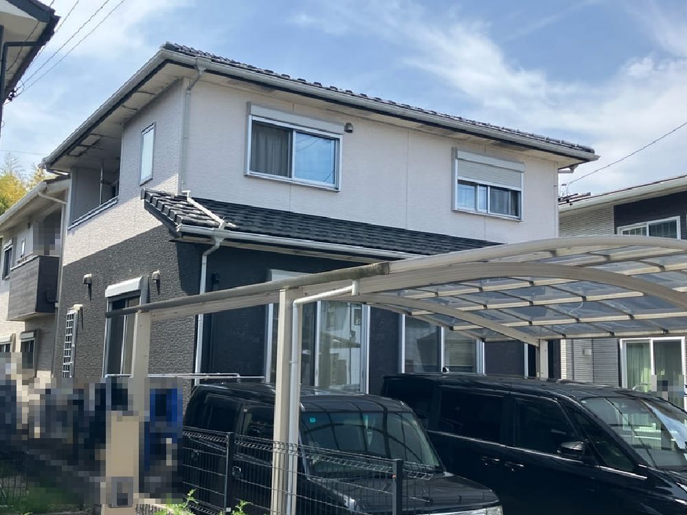 S様(伊賀)施工前_外壁全体 (2) 伊賀市の外壁塗装をリペイント匠が施工した写真