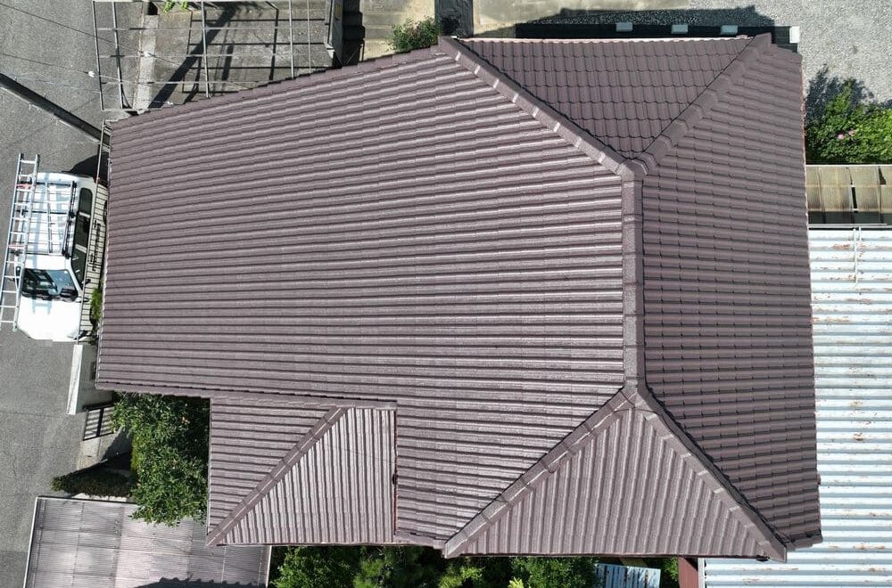 四日市市の屋根塗装をリペント匠が施工した写真