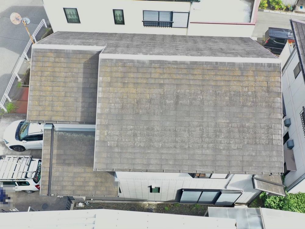 四日市市_I様_屋根全体2(施工前) 四日市市I様邸の屋根工事の施工前
