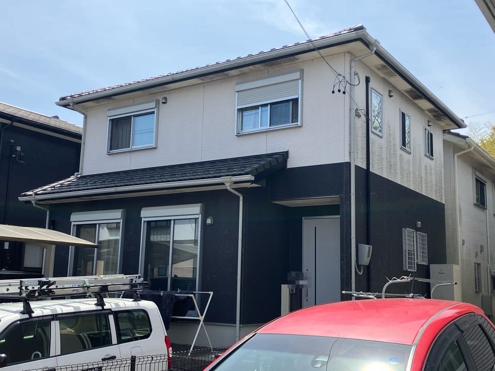 S様(伊賀)施工前_外壁全体 (3) 伊賀市の外壁塗装をリペイント匠が施工した写真