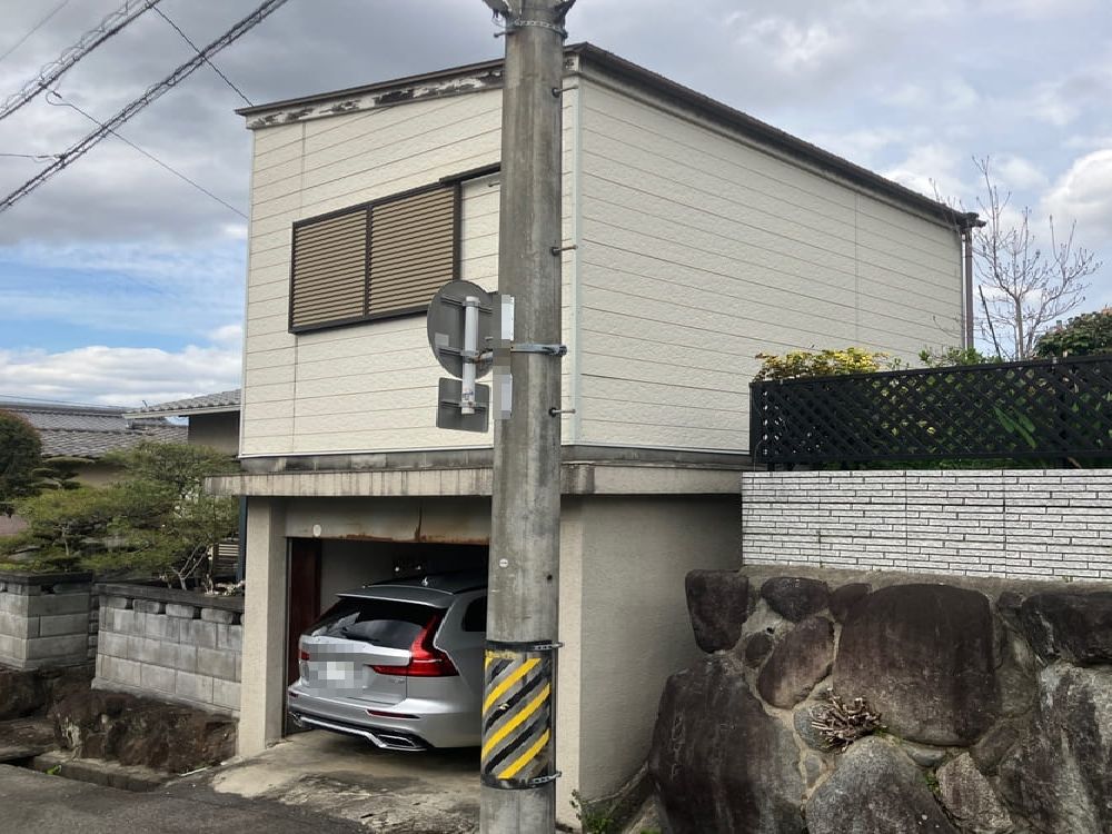 I様(名張)車庫-施工前 名張市の外壁・屋根塗装をリペイント匠が施工した写真
