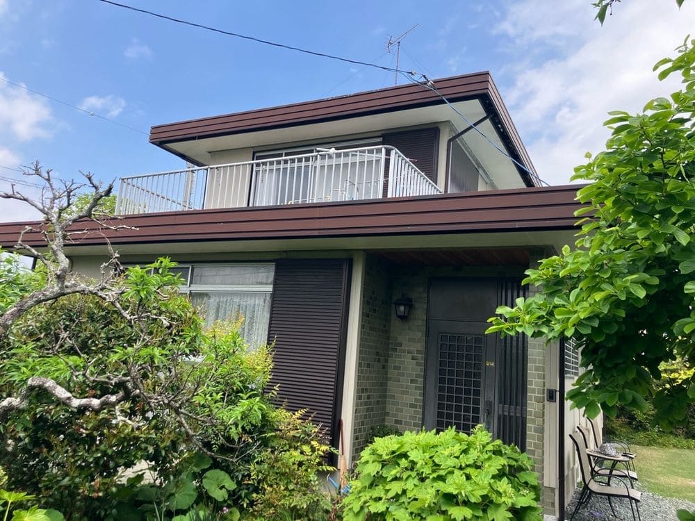 施工前_外壁全体 (3) 松阪市で外壁塗装と屋根工事をリペイント匠が施工した写真