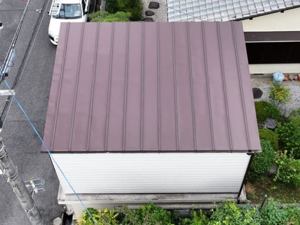 I様(名張)車庫-施工後 名張市の外壁・屋根塗装をリペイント匠が施工した写真