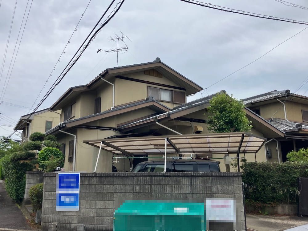 A様(津)外壁塗装施工前_外壁全体 (2)