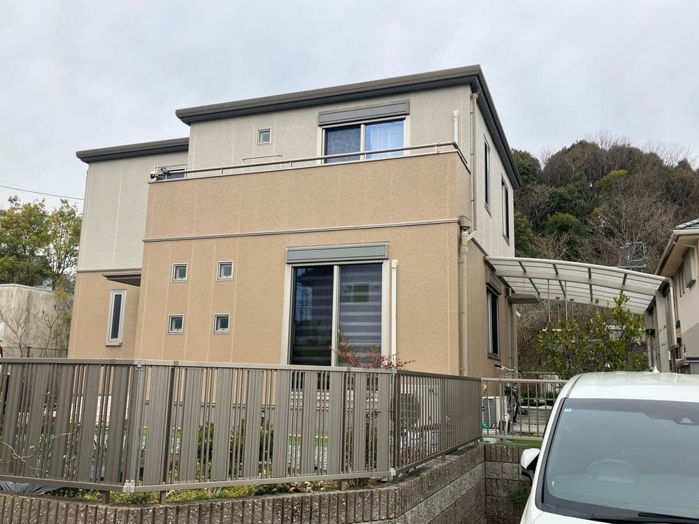 亀山k様 施工前② 亀山市の外壁塗装をリペイント匠が施工した写真