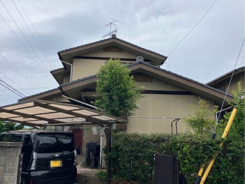 A様(津)外壁塗装施工前_外壁全体 (3)