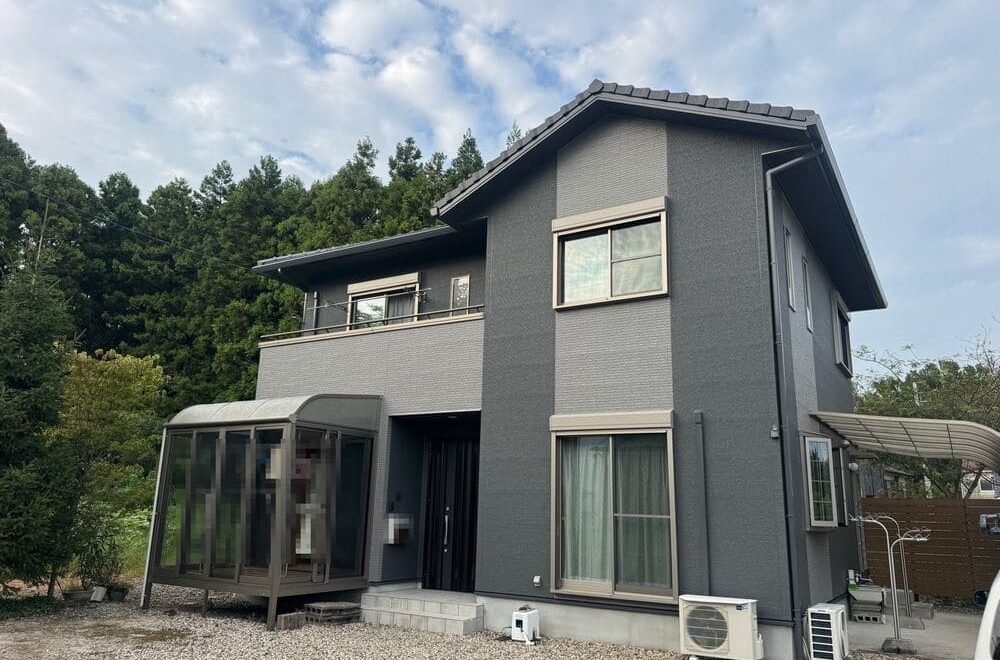 三重郡菰野町_N様_外壁塗装施工後_外壁全体